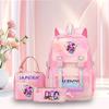 3 Peças/conjunto Mochila Fofa Estampada de Anime Kpop Bolsa de Viagem de Grande Capacidade para Adolescente Menina Menino Mochila Escolar Presente para Criança Rucksack