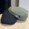 New Retro Old Fashioned Forward-looking Hat for Women Before and After Washing Spring and Summer Casual All Match Beret Autumn Solid Color Hat