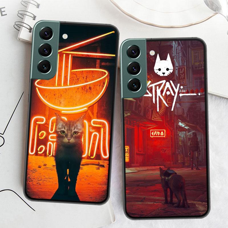 Spiel S-Stray Cat Handyhülle Für Samsung Galaxy S22 S25 Ultra S21 S10 Plus S26 Edge S20 S23 S24 FE Hülle Silikon Weich TPU Cl