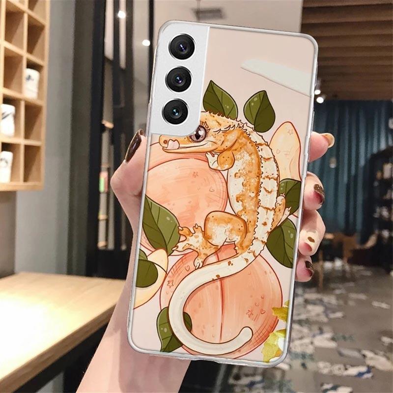 Lizards Geckos Silicon Phone Case For Samsung Galaxy S23 S24 S25 Ultra S21 Plus S20 FE S22 S10 + Edge Cover Funda Galaxy S23 S24