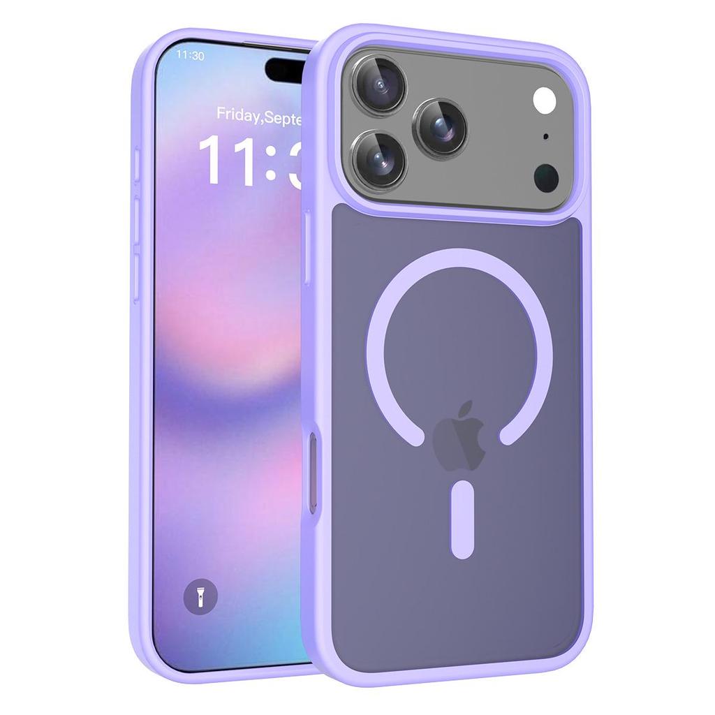 Silver Shield Frosted iPhone 17 Pro Max Magnetic Case