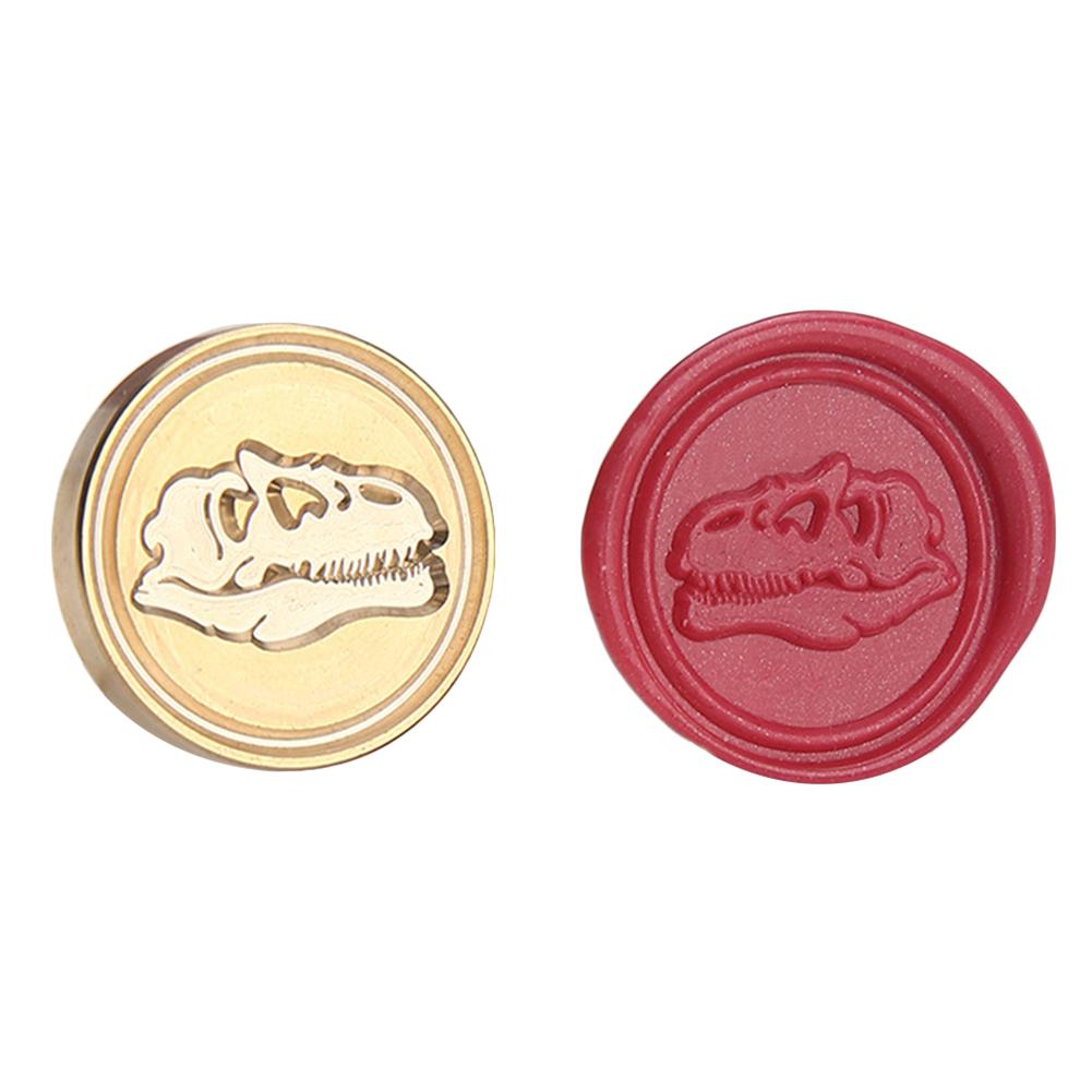 Cretaceous Fossil Sealing Stamps Head Dinosaur Fossil Wax Sealing Stamp For Scrapbooking Invitation Envelope Decoration