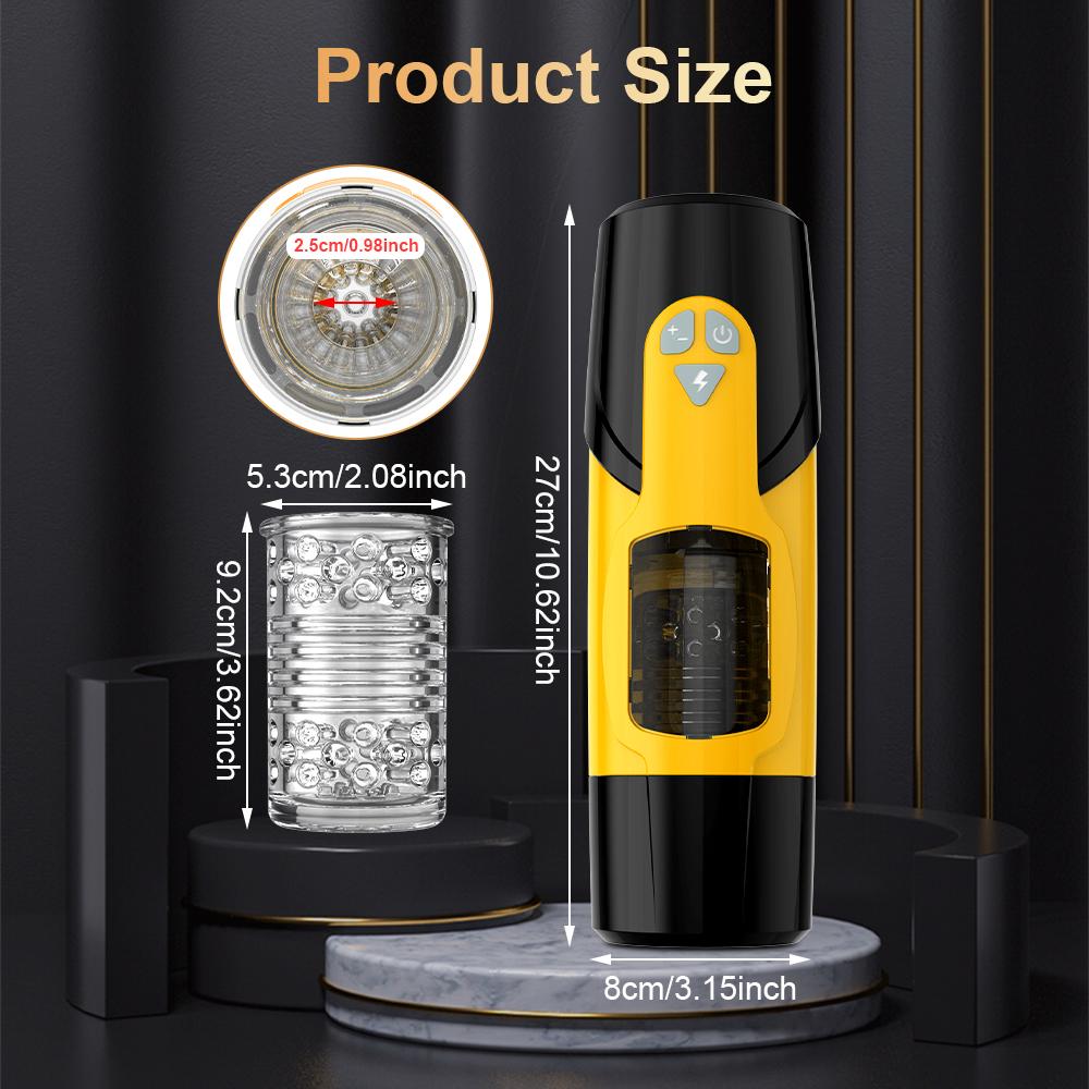 Automatic Retractable Rotating Vibrating Aircraft Cup Men's Realistic Vaginal Sex Toys Piston Type Masturbator Masturbator