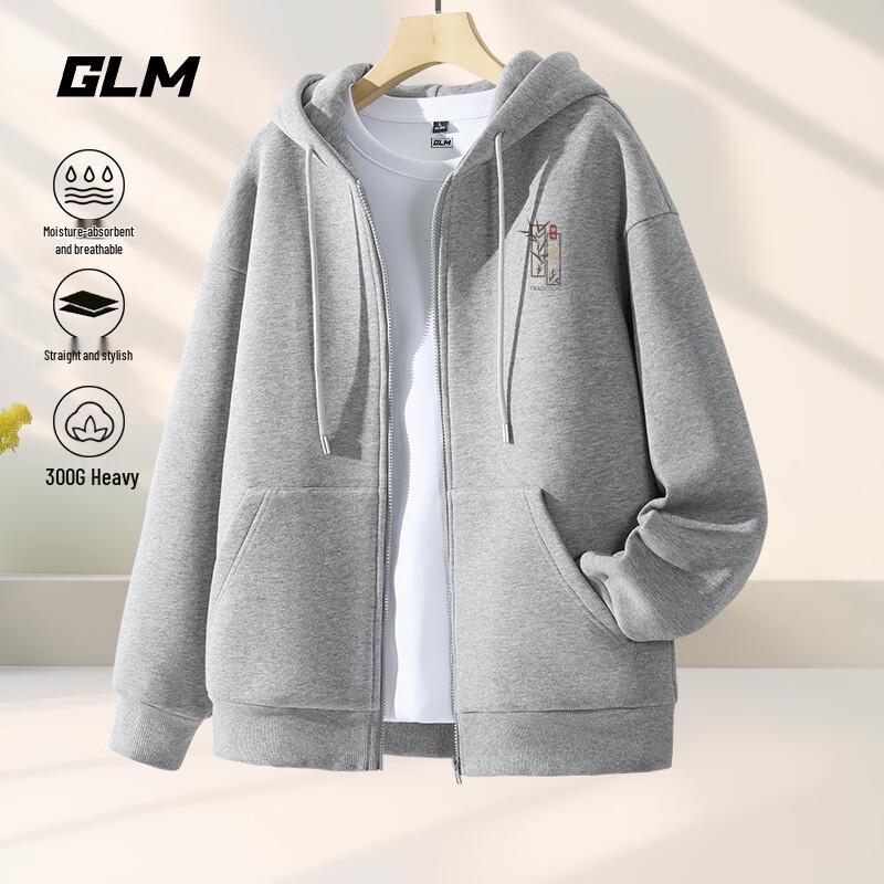 

Мужская толстовка GLM с капюшоном, на молнии, с принтом 5XL