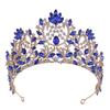 RS217  Silver and Gold Plated Elegant Crystal Wedding Hair Accessories Bride Pageant Tiaras Crowns for Queens