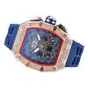 Barrel-Shaped Quartz Watch with Multifunctional Design and PU Strap