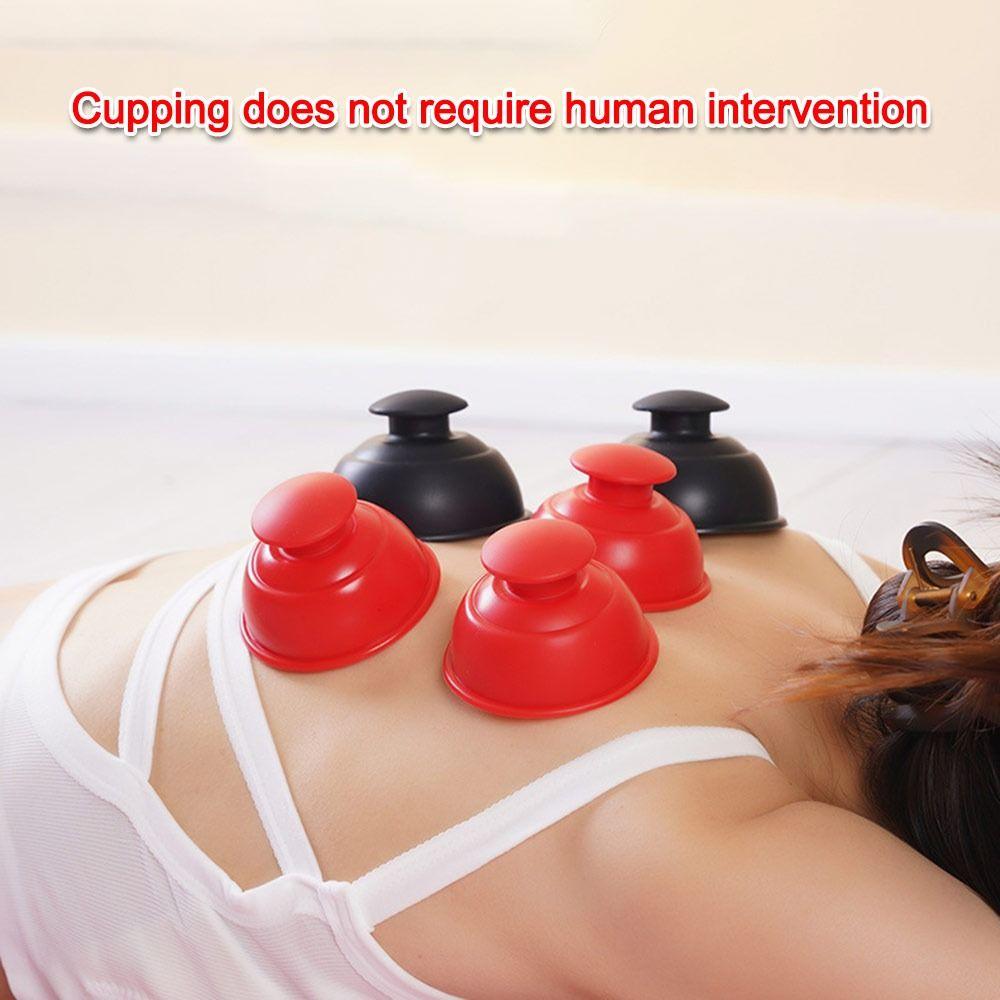 Silicone Vacuum Cupping Anti Cellulite Massage Body Cups Portable Face Sucker Slimming Jar