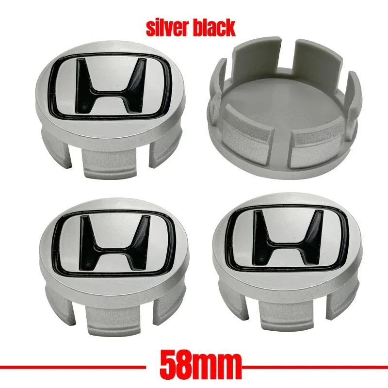 4pcs/set Car Styling Wheel Center Cap Hub Covers Badge Accessories For Honda Civic Fit Jazz Accord Pilot CRV Passport City XRV