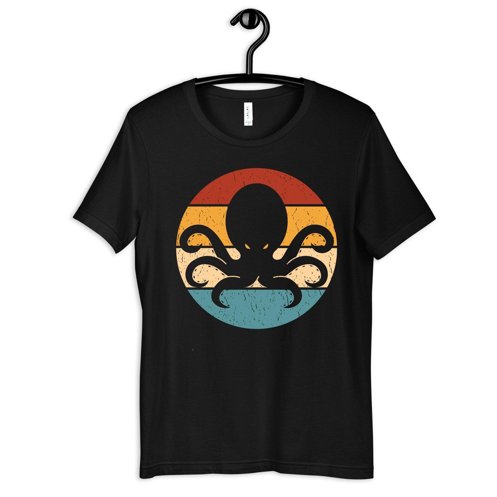 Octopus Shirt, Retro Octopus T-Shirt, Kids Tee, T-shirt,T-shirt, Tank Top, T-shirt L