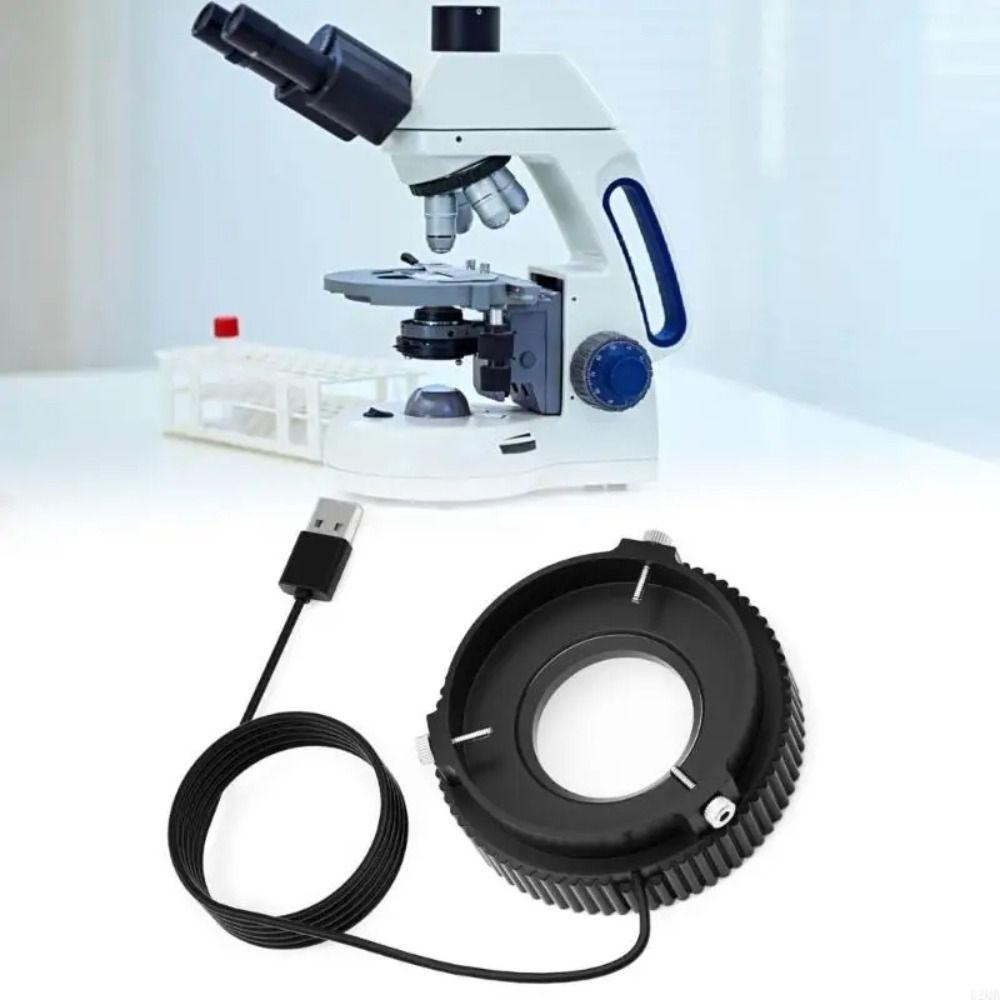USB Powered Microscope Lamp White LED Microscope Ring Light Industry Microscope
