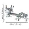 Drum Connecting Bracket Rack Clamp Percussion Stand Attachment Adjustable Extension