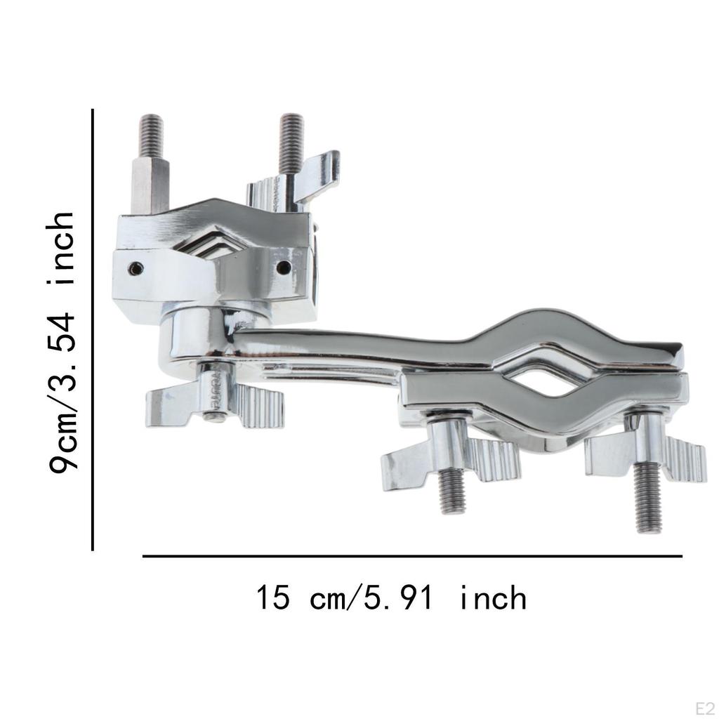 Drum Connecting Bracket Rack Clamp Percussion Stand Attachment Adjustable Extension
