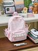 Schoolbag Japanese ins cute cartoon printed schoolbag female high value lace sweet primary school travel backpack