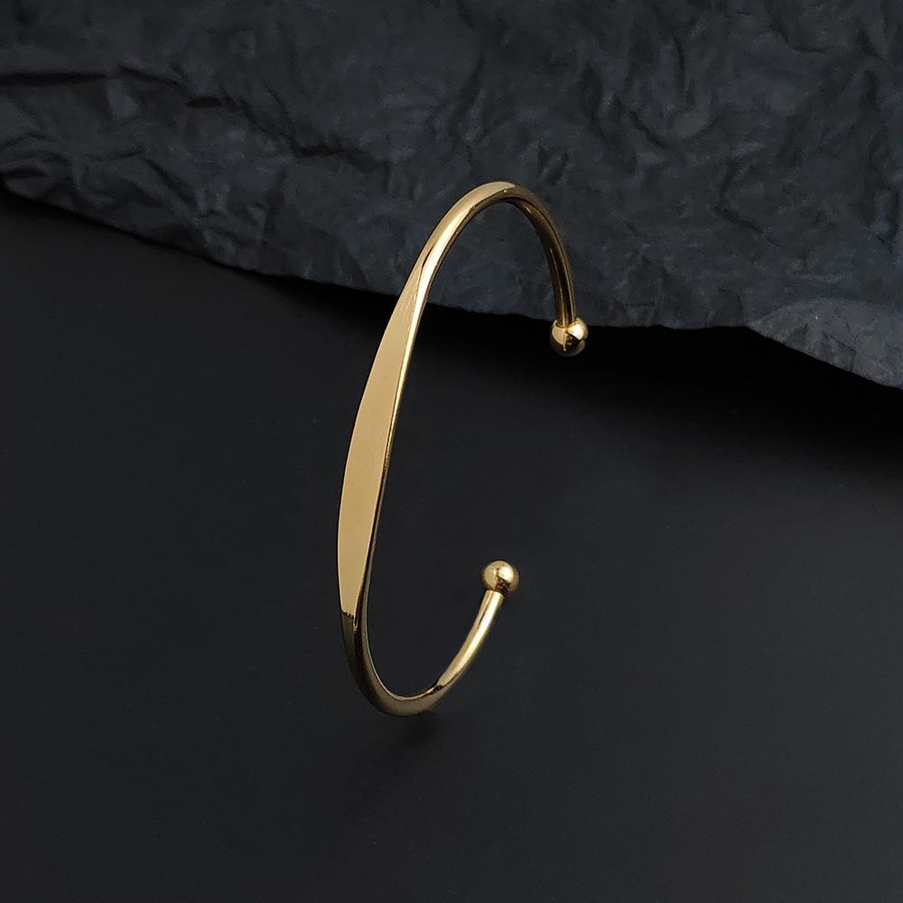 New Spherical Colorful C-shaped Opening Adjustable Bracelet, High Quality Gold Plated Women's Bracelet, Wedding Party Jewelry
