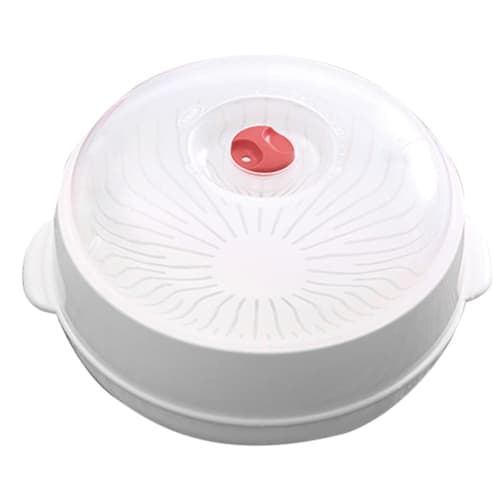 

BEBEMOKO Microwave Steamer with Clear Lid, Steaming Plate for Even Food Heating, Water Retention Design, Kitchen Cookware