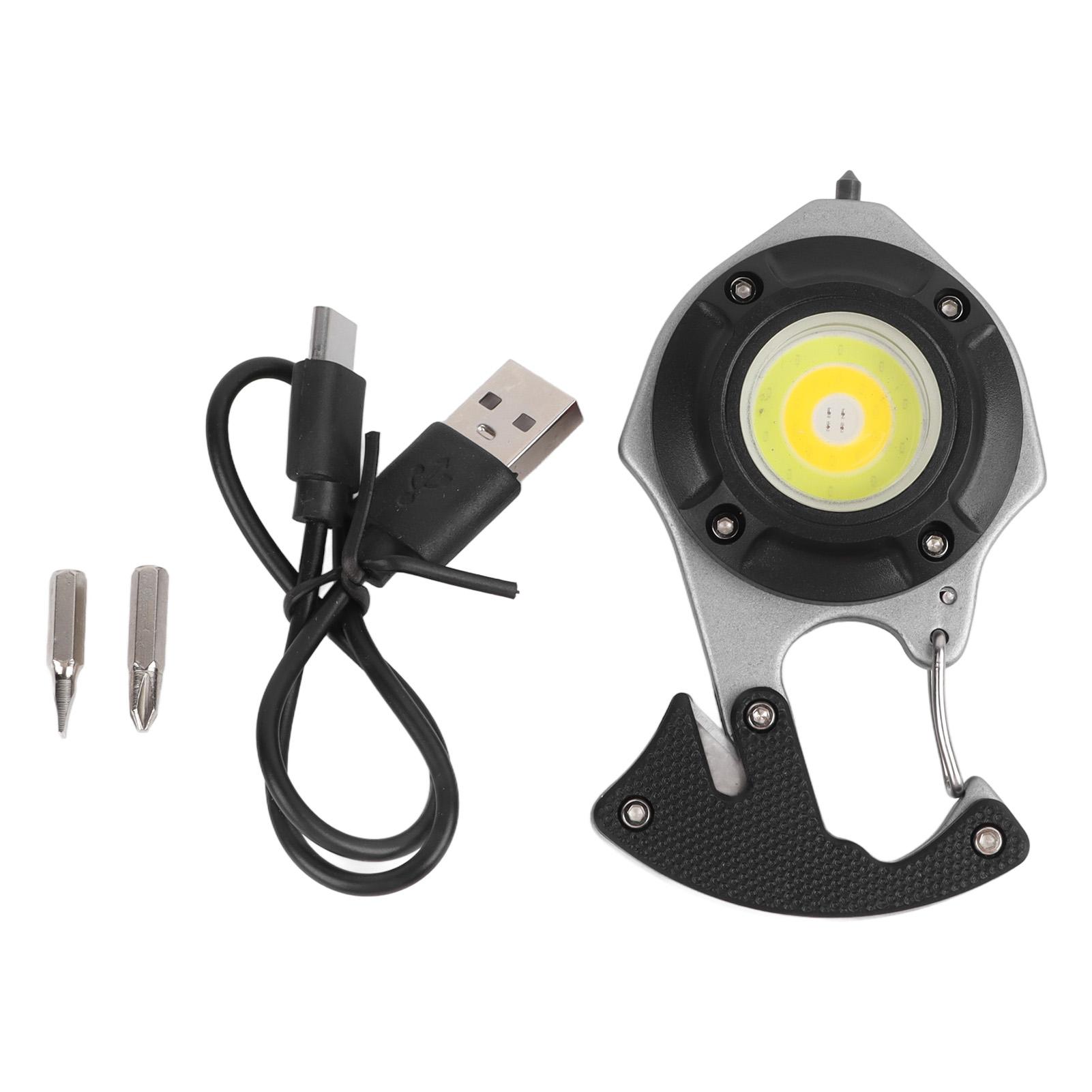 

LED Keychain Flashlight Multi Functional High Brightness Portable Mini COB Work Light
