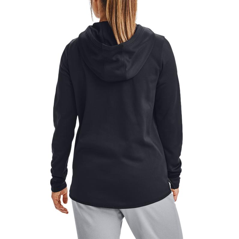 Under Armour Logo Fleece Hoodie Women Tops Black 1360295-001