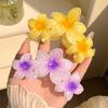 1pcs/2pcs Candy Colors Large Flower Hair Clip for Women Elegant Temperament Shark Clip able Girl Hair Claw