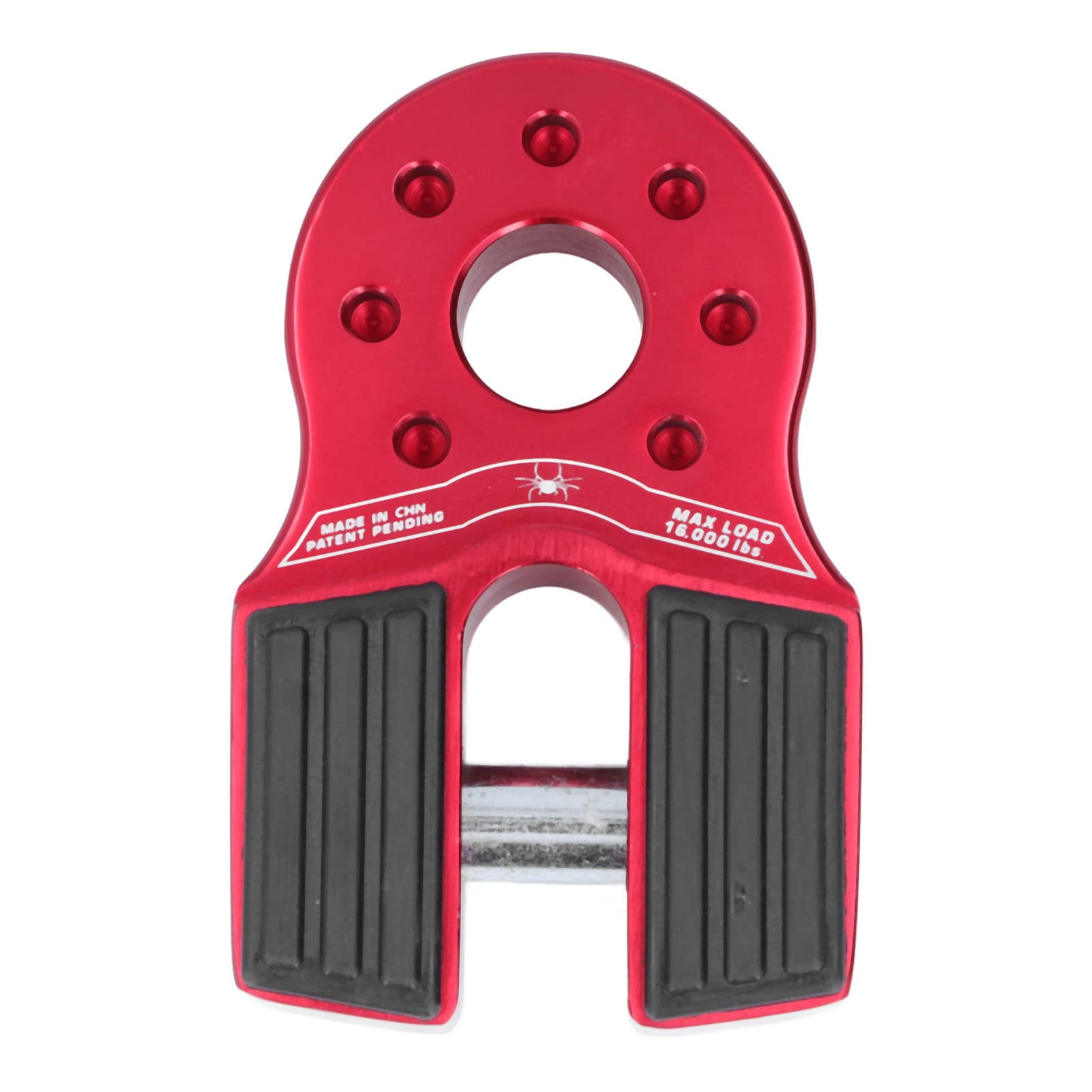 

Flat Winch Shackle lb Load Aluminum for and Pickups Mount, 16,000 Capacity, Alloy, UTVs, SUVs, (Red)