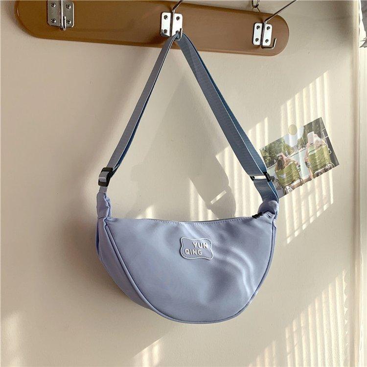 New Simple Fanny Pack Fashionable Commuter Underarm Dumpling Bag Women's 2 Street Shot Single Shoulder Messenger Bag Tide