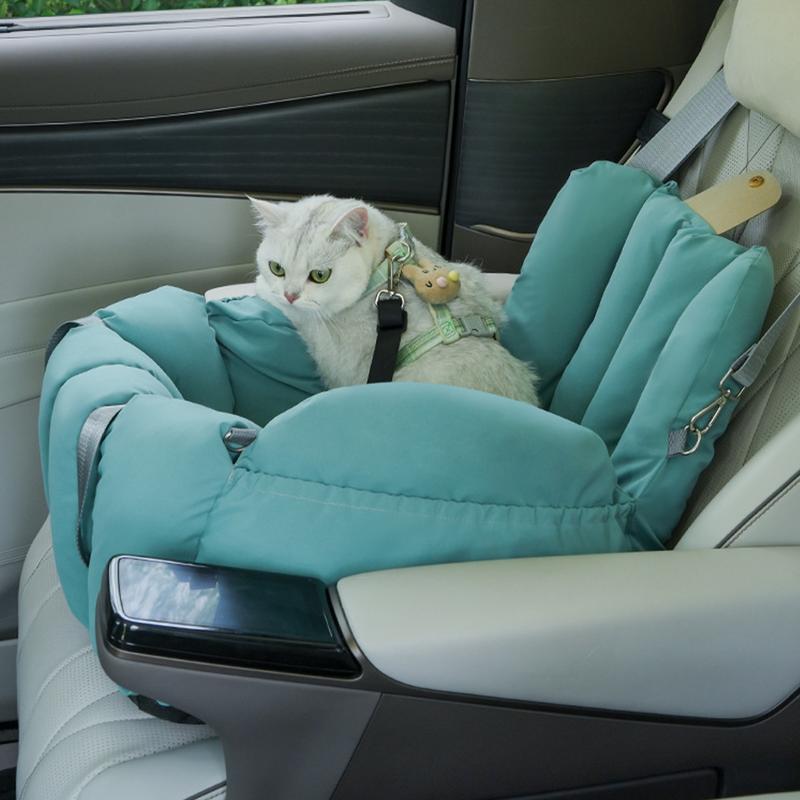 Portable Dog Car Seat Booster Soft-Sided Carrier Puppy Seat Pet Travel Bag Stable Doggie Seat for Cars