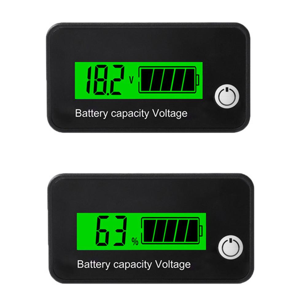 6136 Battery Capacity Indicator DC Voltmeter DC 8V-90V Lead Acid Lithium LiFePO4 Battery Tester Power Display Meter 12V 24V 48V