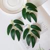 50Pcs Artificial Plant Green Silk Flowers Willow Leaves Spring and summer Diy gift Decor Home Wedding bride bouquet Accessories