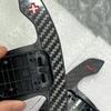 Für BMW M3 M4 4er Serie G22 G80 G82 2021 2022 Echtes Kohlefaser-Lenkrad-Paddles Schalthebel-Verlängerung Auto-Stil Zubehör
