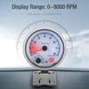 GoolRC Tachometer Gauge, 3.75'' Car Universal Silver Tachometer Gauge Blue Inter Shift light 0-8000 RPM, LED Background Light
