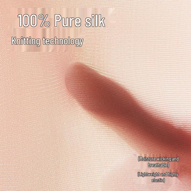 Women's High-Waist 100% Mulberry Silk Antibacterial Seamless Briefs