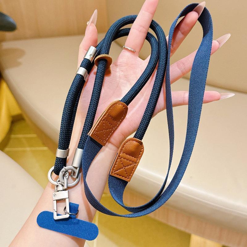 Adjustable Crossbody Phone Lanyard Detachable Clip Anti-Lost Fit All Phone Cases Mobile Strap for Travel Shopping