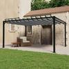 VidaXL Pergola with Louvered Roof Garden Gazebo Outdoor Pavilion Reception Tent Terrace 3x4 M Anthracite 313929
