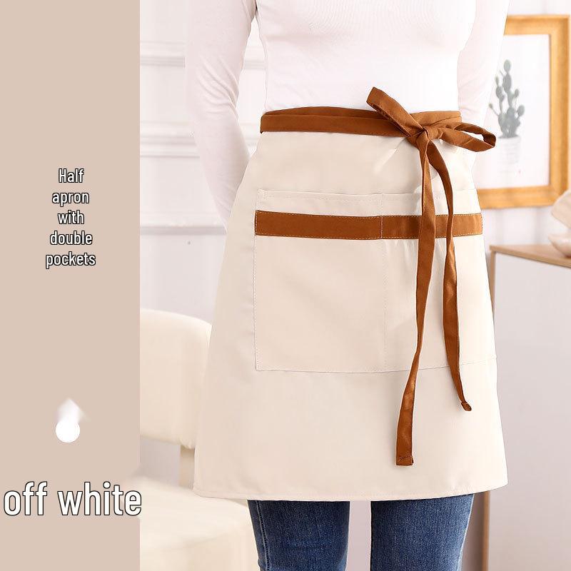 Short Waist Apron for Kitchen & Restaurant – Hand-Wipe Design
