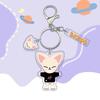 Anime Skzoo Doll Figure Keychain KPOP-SKZ-STAY Cartoon Double-Sided Printed Transparent Acrylic Key Ring Bag Accessory Fans for Carry Mini Lightweight