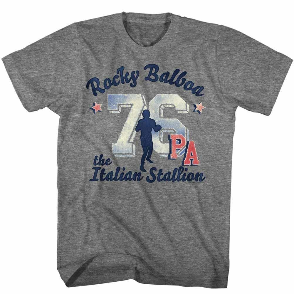 Rocky Athletic 76 Graphite Heather T-Shirt Mens Womens Tees Top 3XL