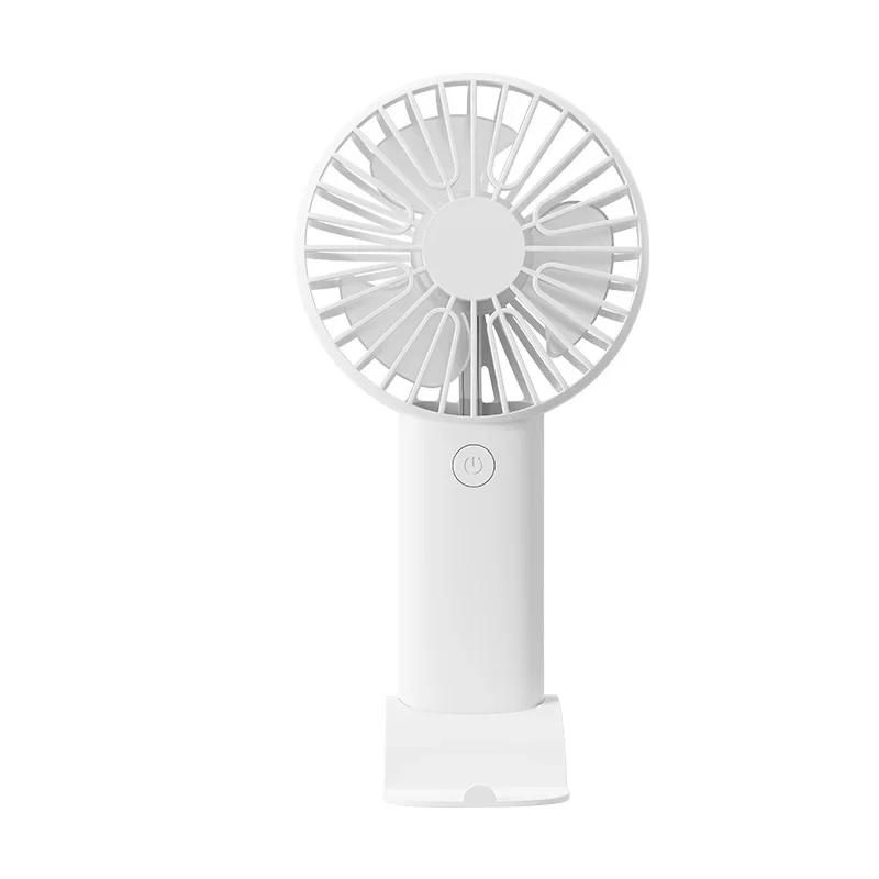 USB Handheld Mini Fan Foldable Portable Neck Hanging Fans 5 Speed USB Rechargeable Fan with Phone Stand and Display Screen