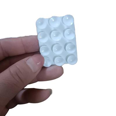 Silicone Suction Pad For Mobile Phone Fixture Suction Cup Backed Adhesive Silicone Rubber Sucker Pad For Fixed Pad