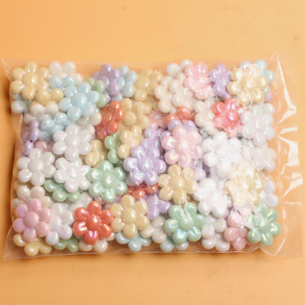 500g około 94szt. Akrylowe Kształt Kwiatu Ręcznie Robione Koraliki Słonecznika Charmsy DIY Do Wyrobu Biżuterii Luźne Koraliki 31,3mm Akcesoria do Biżuterii do Beadingu