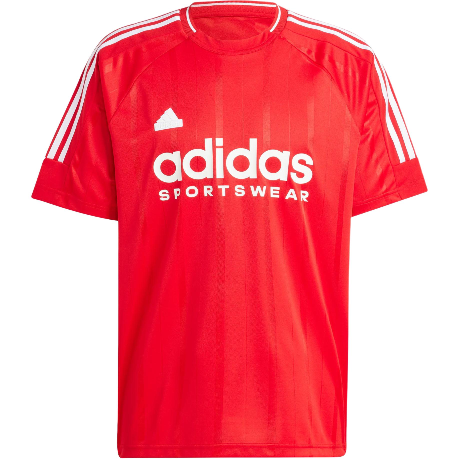 adidas Men s Sportswear Vintage Football Jersey T-Shirt Red IY4499 2XL