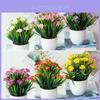Lifelike Artificial Potted Flowers Perfect For Stylish Indoor And Outdoor Home Decor