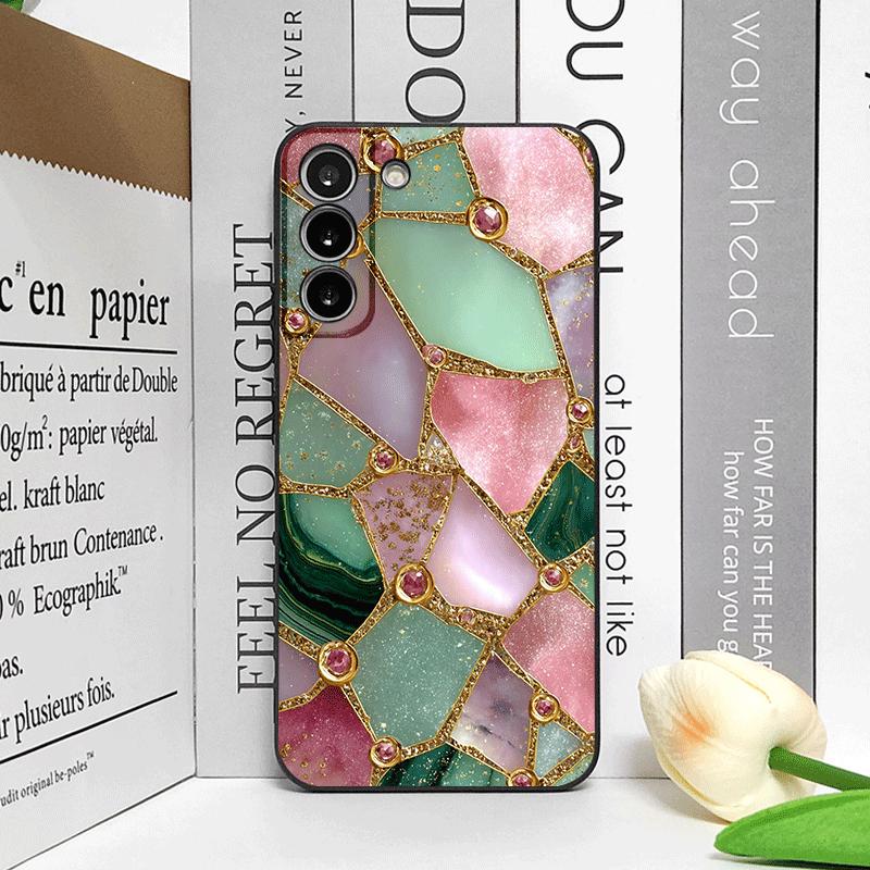 

Stylish Green Marble Texture Printed Phone Case for Samsung Galaxy S26 S25 S24+ S23 Ultra S25+ S22 Plus S21 FE S20 5G Soft Cover Galaxy S26 Ultra