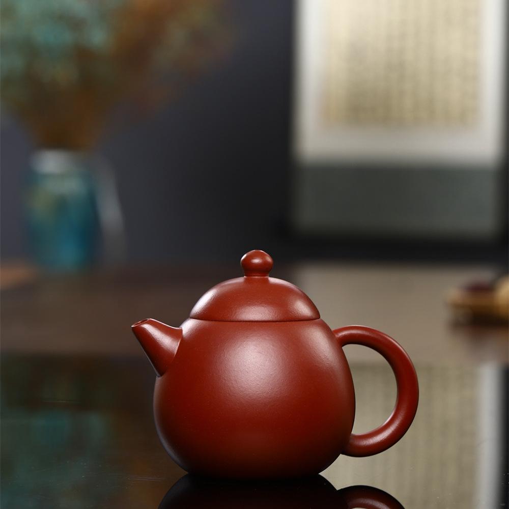 Yixing Teapot Gift Set: Da Hong Pao Clay Dragon Egg Zisha Pot for Tea Brewing