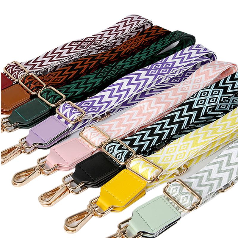 New Bag Shoulder Strap PU Leather Accessories Versatile Multi-color Woven Shoulder Crossbody Fashion Bag Strap Bag Accessories