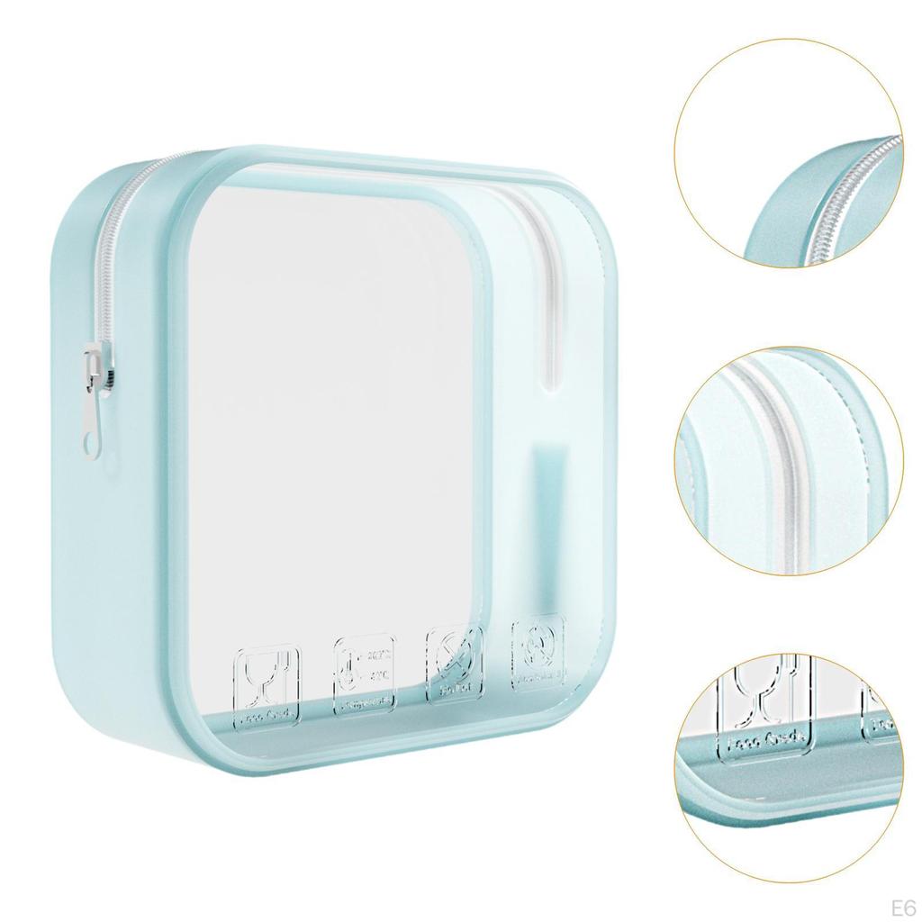 Portable Silicone Cosmetic Case for Travel Toiletries Organization