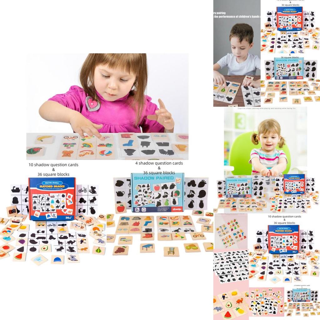 Wooden Animal And Fruit Matching Game For Early Learning And Cognitive Development