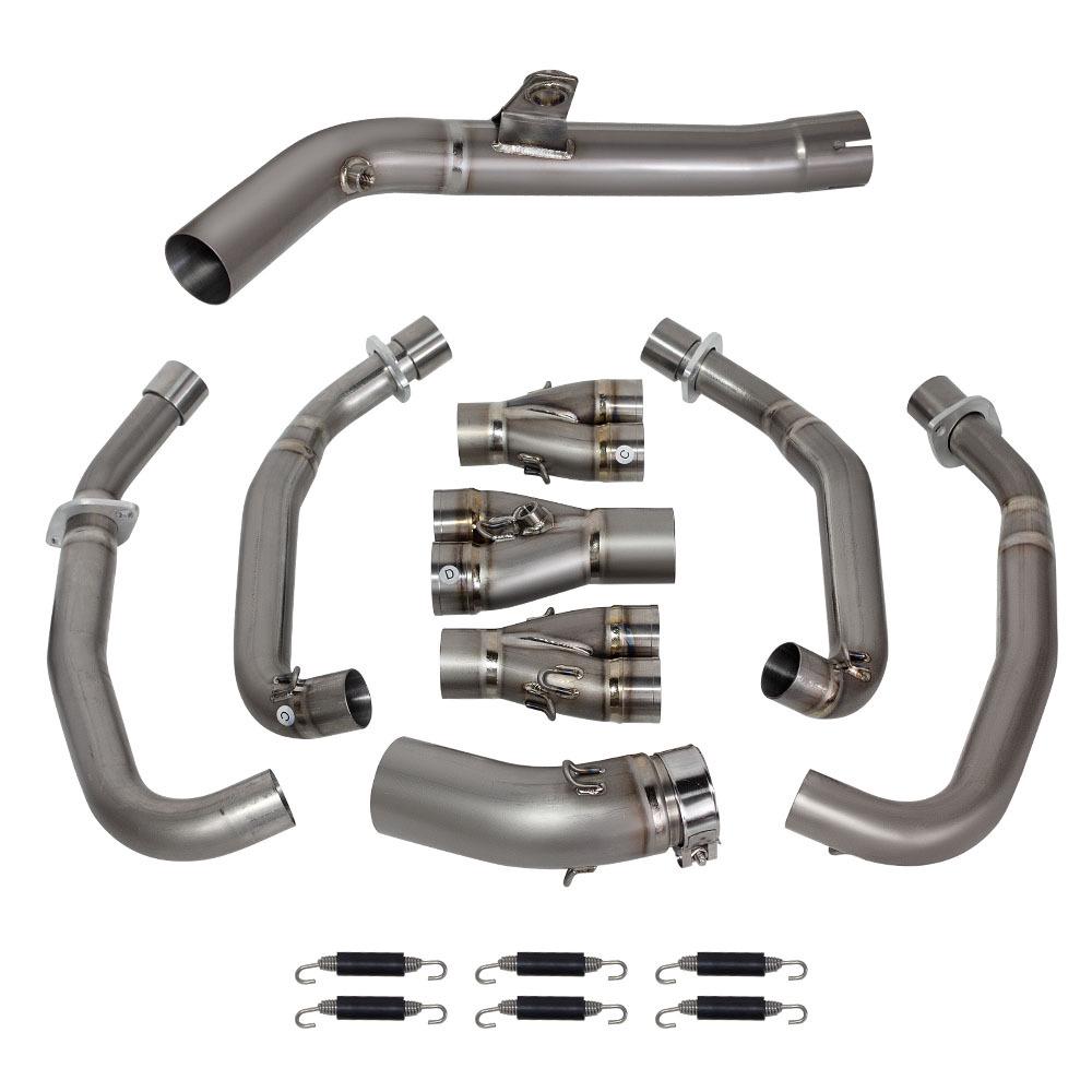 Ninja ZX4R Titanium 60MM Straight Front Pipe Motorcycle Exhaust Modification