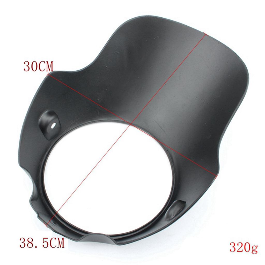 Motorcycle 8" Headlight Protector Fairing Windshield Kit screen Racer for 1200 883 FLHT Bobber