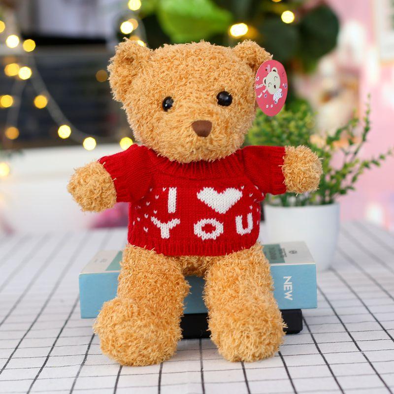 Cute Sweater Bear Plush Toy Doll Teddy Bear Doll Birthday Gift