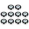 Uxcell 10pcs 2W 8 Ohm Small Speakers with Metal Shell Round Internal Micro Magnet Speakers for and Advertising Devices DVD, EVD, Multimedia, Mobile,