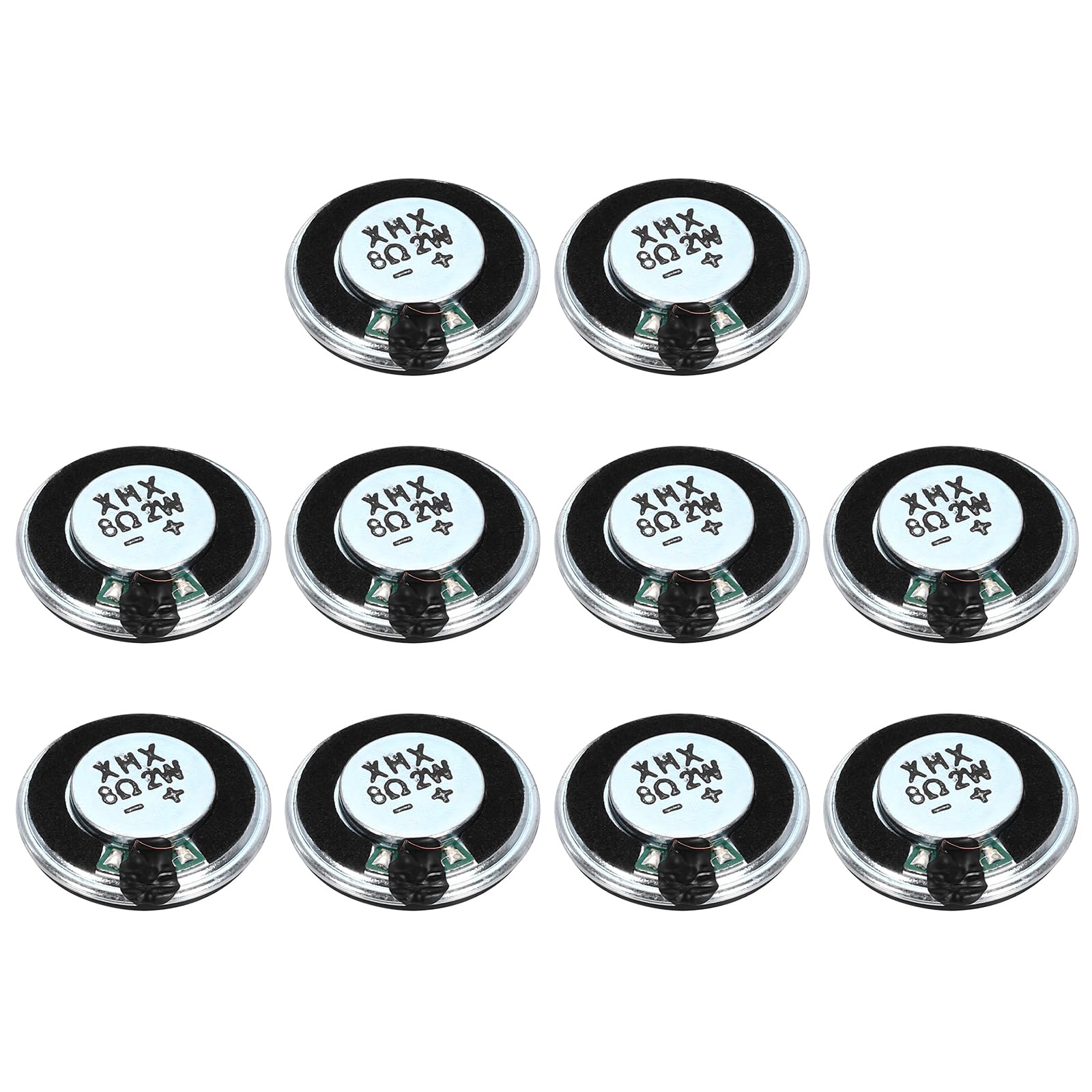 

uxcell 10 шт. 2 Вт 8 Ом Маленькие динамики с металлическим корпусом Круглые Внутренние Микро Магнитные Динамики для и Рекламных Устройств DVD, EVD, Мультимедиа, Мобильные,